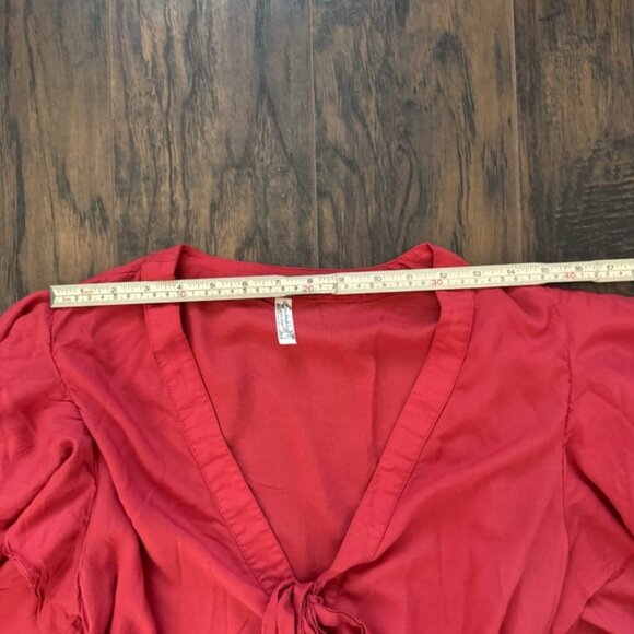 Intimately Free People Medium Red Call Me Later Red Bodysuit - Picture 5 of 9
